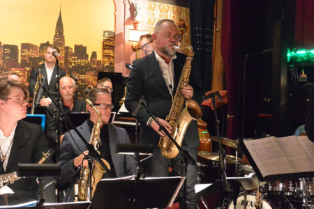 Karl Martin Almqvist och delar av Stockholm Jazz Orchestra. Foto: Anders Olofsson