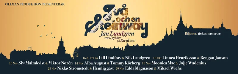 Annons: Två och en Steinway Jan Lundgren med gäster