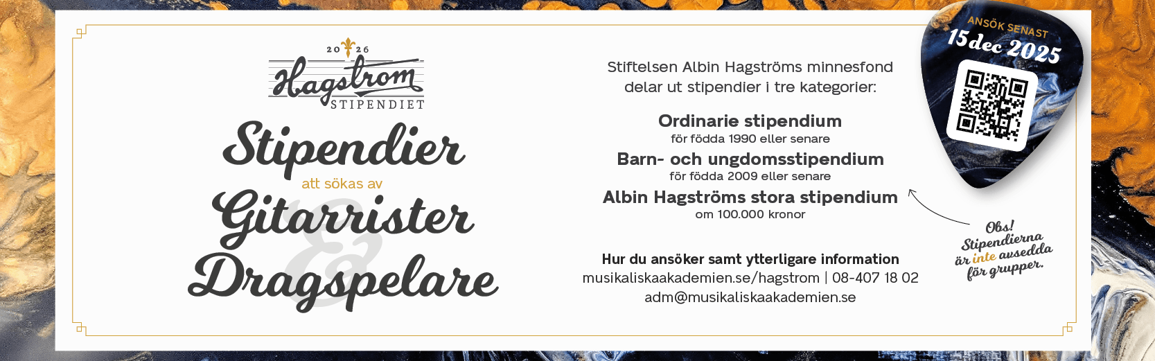 Annons: Hagström Stipendier